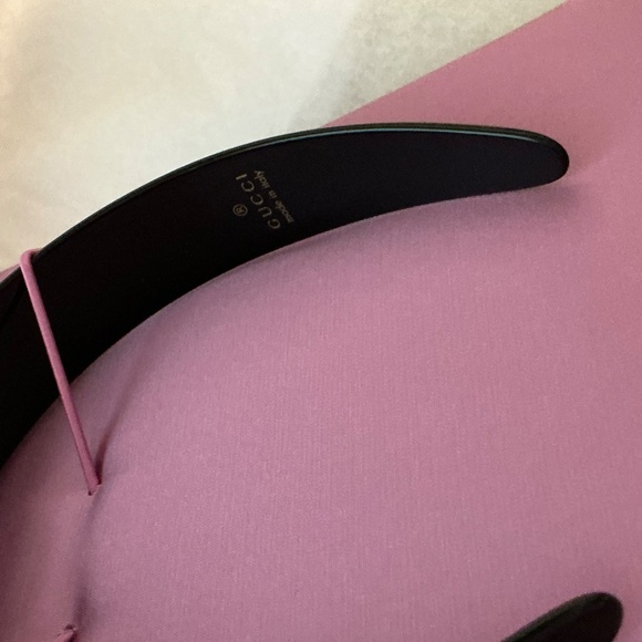 Gucci Black Resin/Crystals GG Star Headband **NEW IN BOX** main image 5